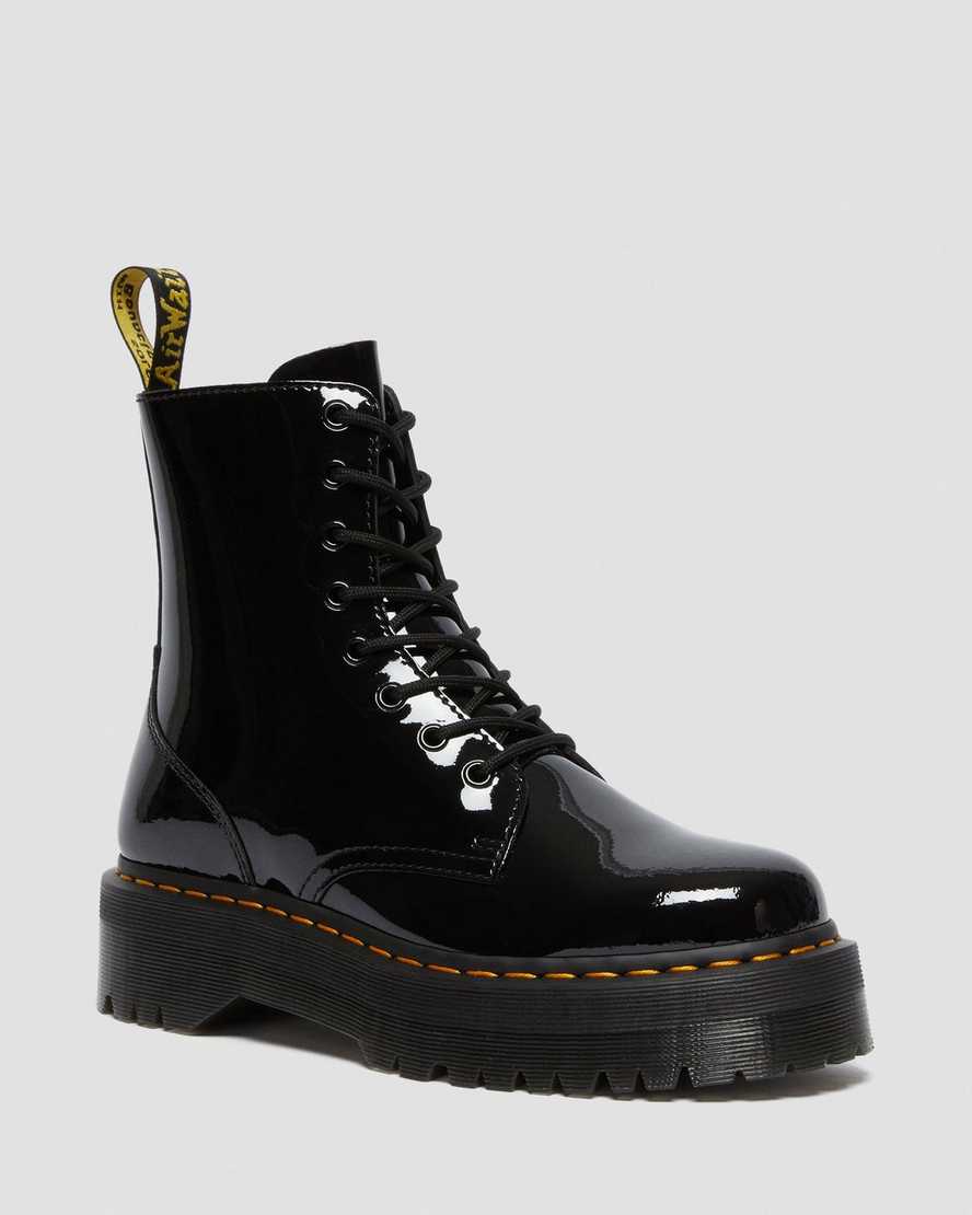 Dr. Martens Jadon Patent Deri Erkek Kalın Tabanlı Botlar - Bot Siyah |EDYXL6158|